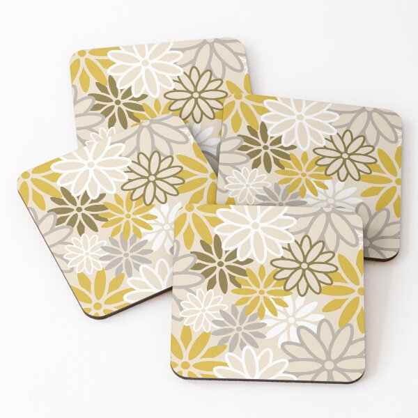 Item preview, Beatnik Floral In Mustard designed and sold by House of Haha.