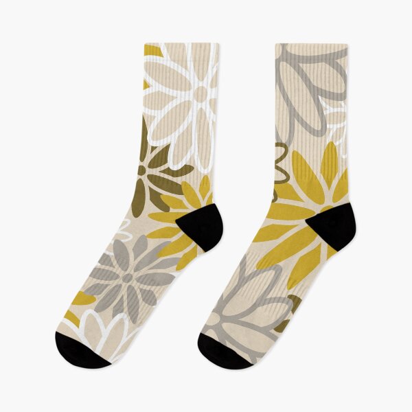 Item preview, Beatnik Floral In Mustard designed and sold by House of Haha.