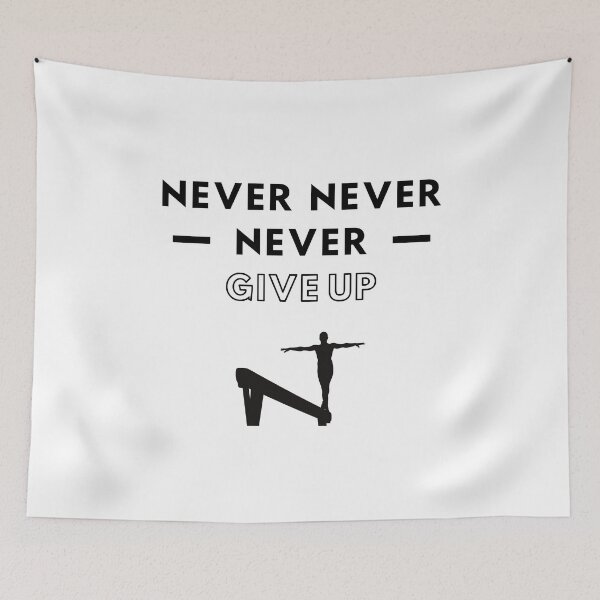 Item preview, Gymnastics: Never never never give up designed and sold by TheGreenGoat.