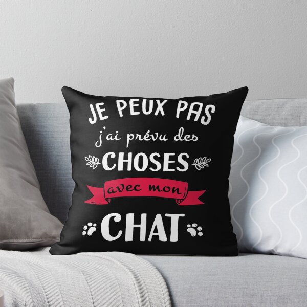 Aperçu de l'œuvre phrase humoristique chat créée et vendue par Catcrea.