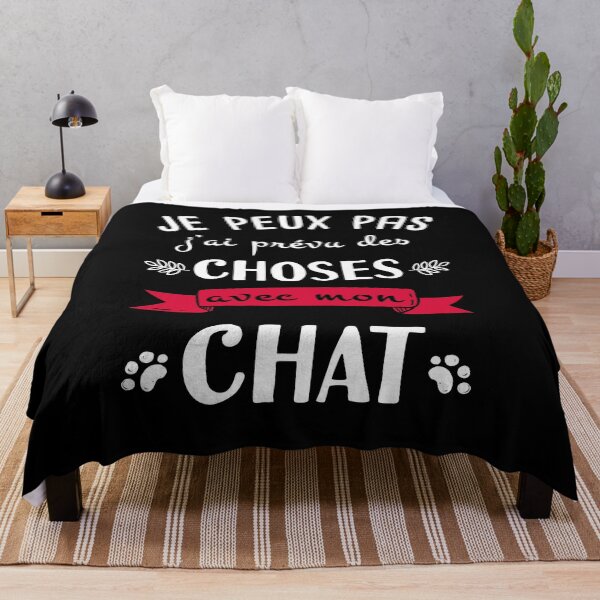Aperçu de l'œuvre phrase humoristique chat créée et vendue par Catcrea.