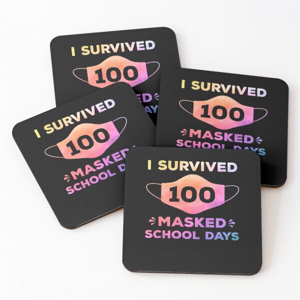 Item preview, I Survived 100 Masked School Days T-Shirt, Happy 100th Day of School Quarantine Pandemic Teachers Shirt, 100 Days of School Gift idea designed and sold by aymob.
