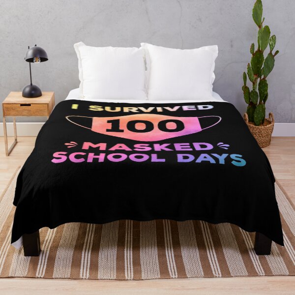 Item preview, I Survived 100 Masked School Days T-Shirt, Happy 100th Day of School Quarantine Pandemic Teachers Shirt, 100 Days of School Gift idea designed and sold by aymob.