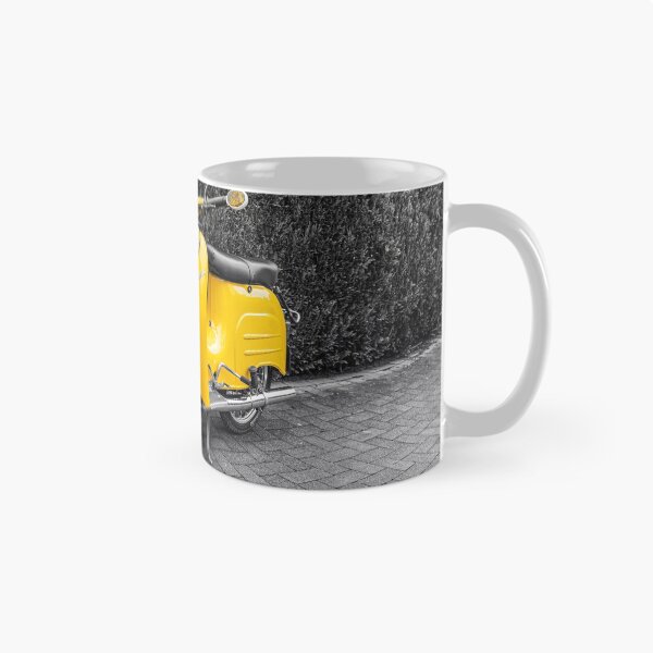 Item preview, Simson Schwalbe in yellow - black and white photography designed and sold by Shirtey.