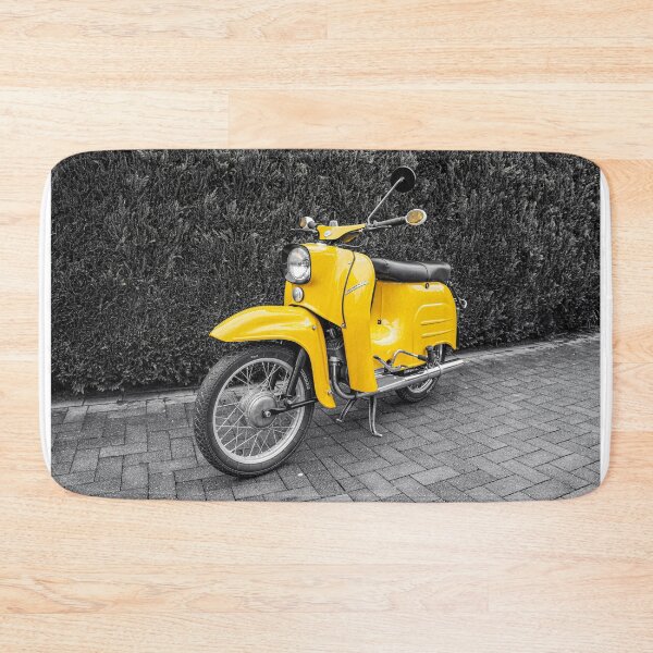 Item preview, Simson Schwalbe in yellow - black and white photography designed and sold by Shirtey.