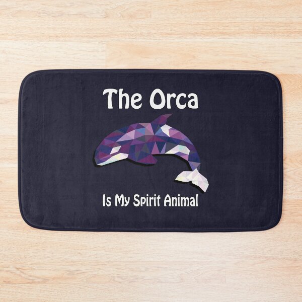 Item preview, The Orca Is My Spirit Animal - Geometric Purple Square designed and sold by NoMatterLab.