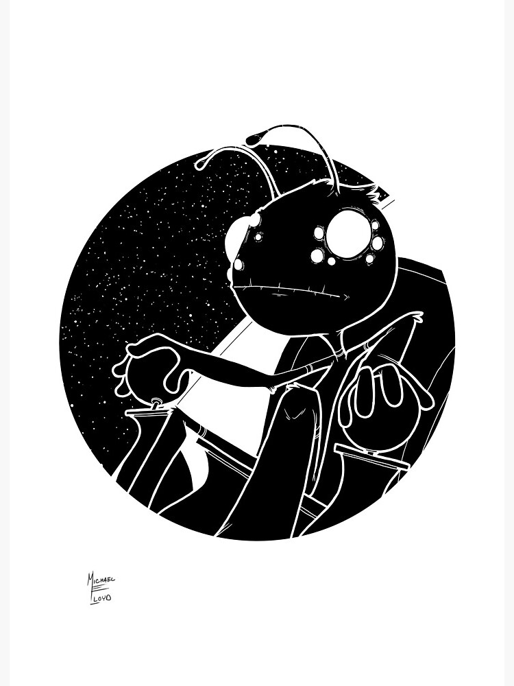 Thumbnail 2 of 2, Postcard, Alien Pilot designed and sold by likemoyd.