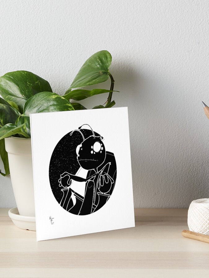 Thumbnail 1 of 2, Art Board Print, Alien Pilot designed and sold by likemoyd.
