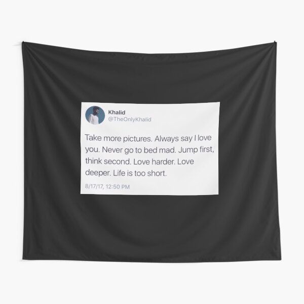 Khalid Tweet Tapestries for Sale Redbubble