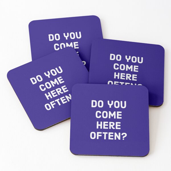 Item preview, Do you come here often? - White text designed and sold by FunkiFunki.