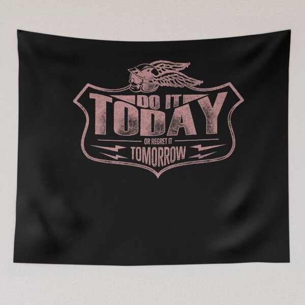 Item preview, Biker Design Do It Today Or Regret Tomor designed and sold by Joxxio.