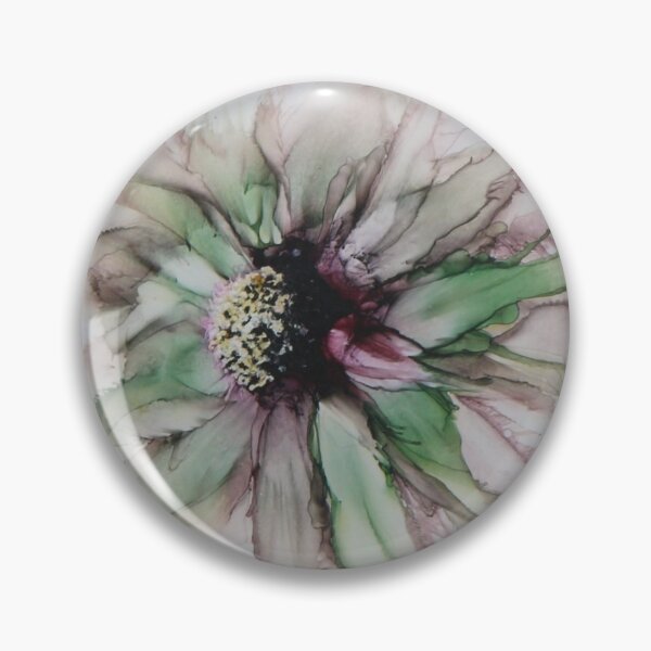 Item preview, Green Brown flower KleurRijk Els Delacourt designed and sold by KleurRijk.