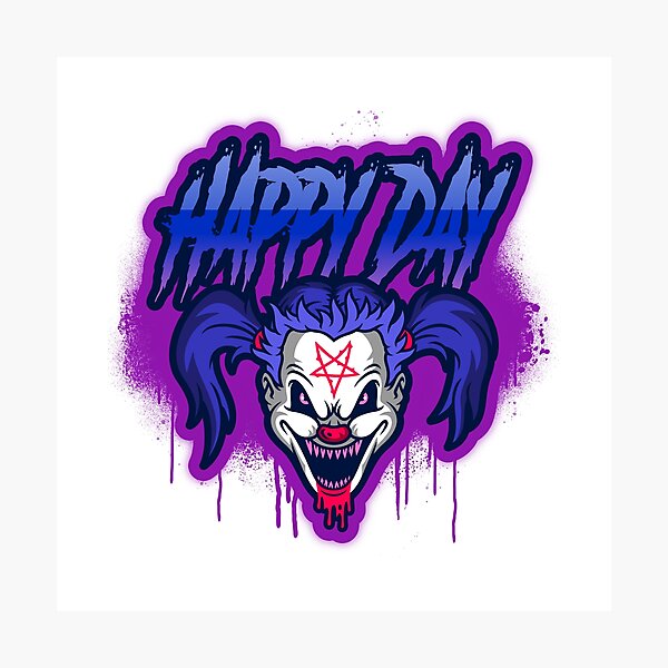 Item preview, scary women clown designed and sold by Darcoss.