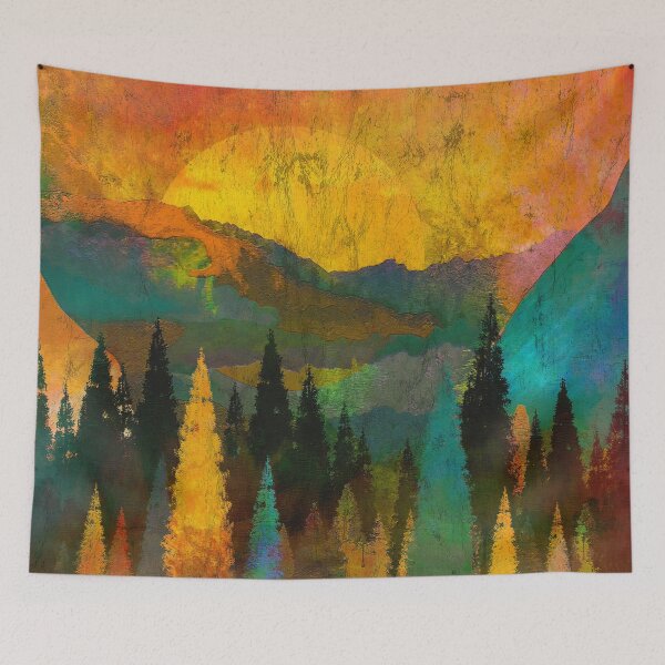 Item preview, Beautiful Landscape - Woodland Wanderlust Sunset designed and sold by Fruitsome.