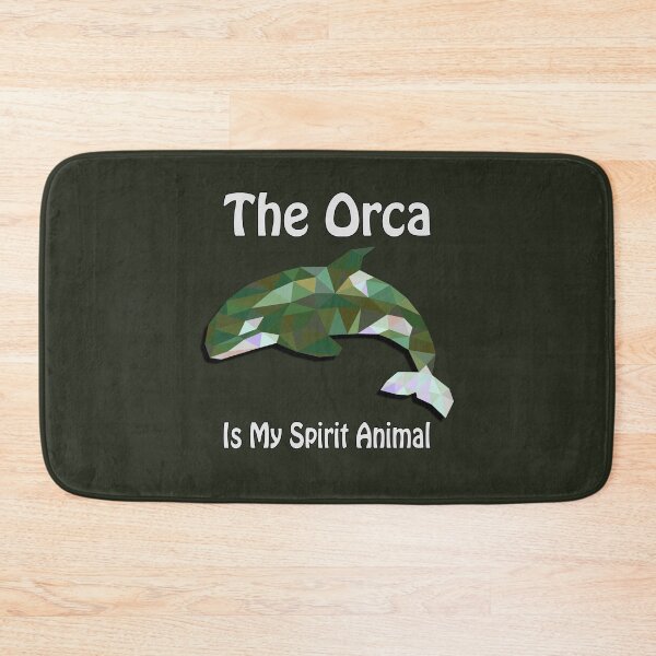 Item preview, The Orca Is My Spirit Animal - Geometric Camouflage Square designed and sold by NoMatterLab.