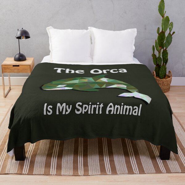 Item preview, The Orca Is My Spirit Animal - Geometric Camouflage Square designed and sold by NoMatterLab.
