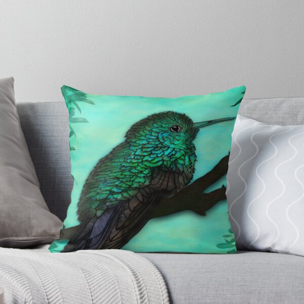 Item preview, Coloured Hummingbird, digital abstract nautre bird art designed and sold by MayGreenAbgrall.