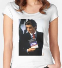 Neon genesis evangelion american psycho Women's Fitted Scoop T-Shirt