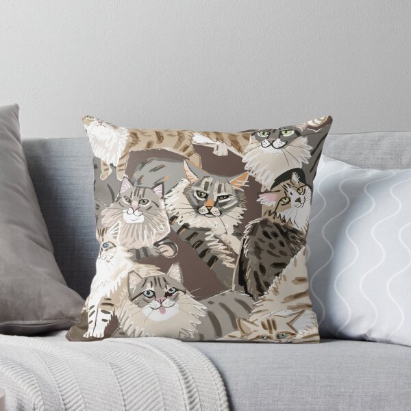 Item preview, Cats Paradise Chocolate pattern designed and sold by belettelepink.