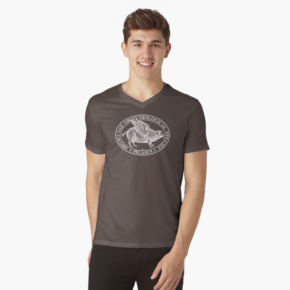 Vista previa del artículo con la obra «Camiseta de cuello en V», diseñado y vendido por Sintes.