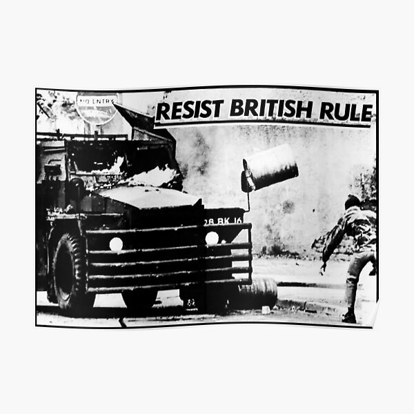Resist British Rule - Sinn Fein Poster - Ireland - Irish Poster