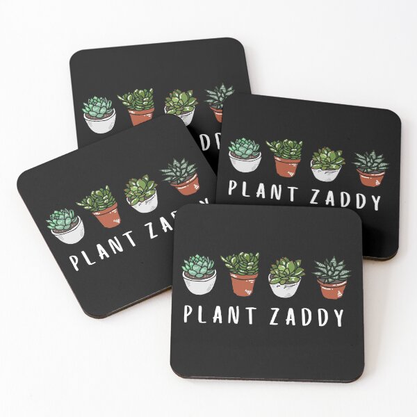 Item preview, Plant Zaddy - blanco sobre negro designed and sold by errantrydesign.