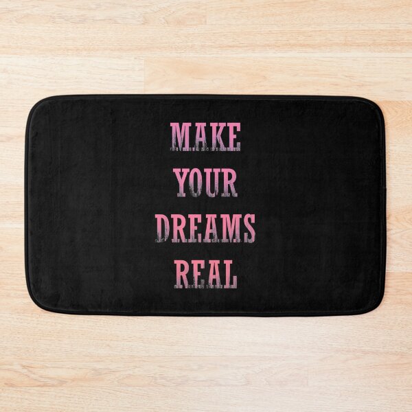Item preview, Make your Dreams Real quote - Pink designed and sold by NissaArt.