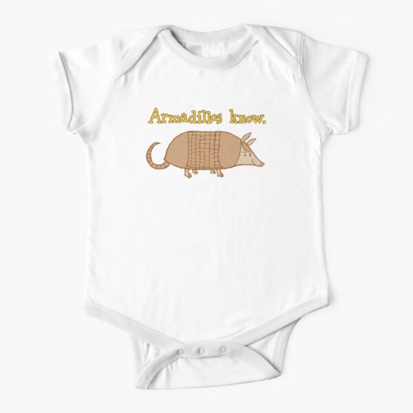 Armadillos Know Short Sleeve Baby One-Piece