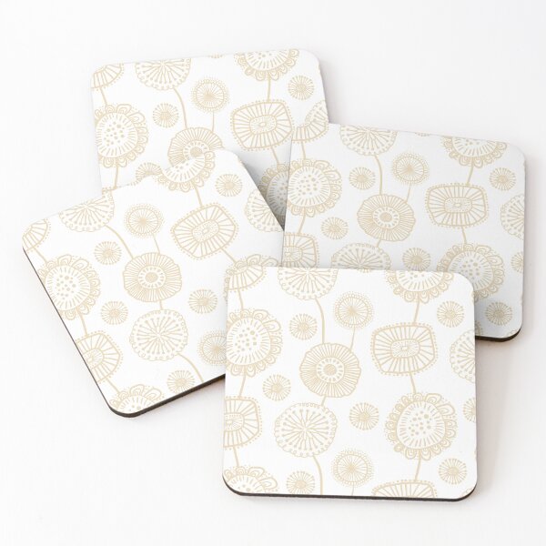 Item preview, Doodle Floral In Tan designed and sold by House of Haha.