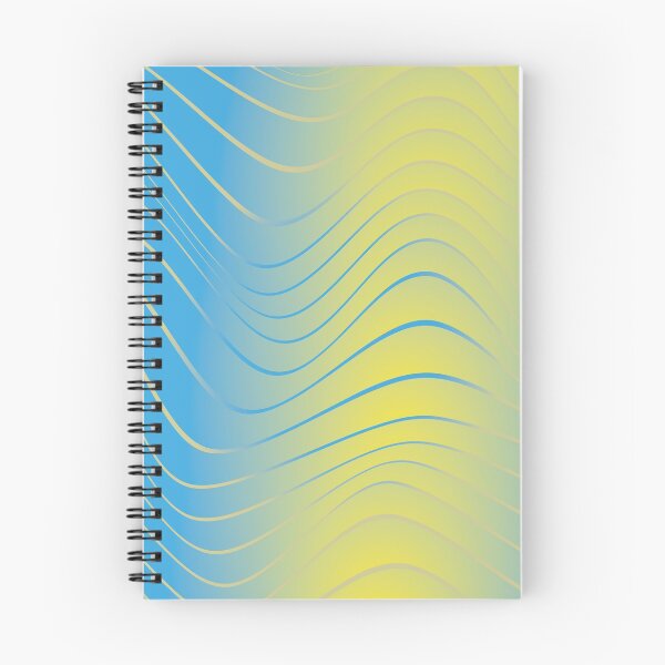 Item preview, Blue and Yellow Color Dinamic Pattern as Waves  designed and sold by digoarpi.