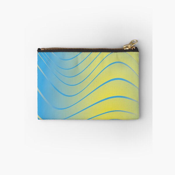 Item preview, Blue and Yellow Color Dinamic Pattern as Waves  designed and sold by digoarpi.