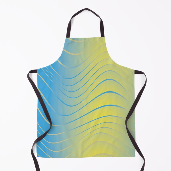 Item preview, Blue and Yellow Color Dinamic Pattern as Waves designed and sold by digoarpi.