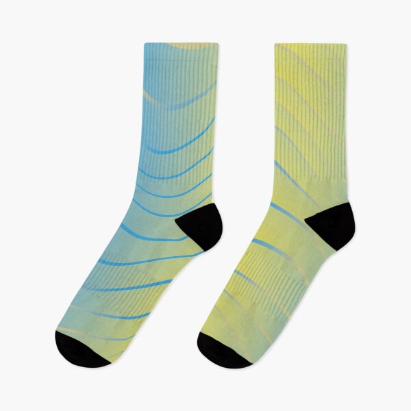 Item preview, Blue and Yellow Color Dinamic Pattern as Waves  designed and sold by digoarpi.