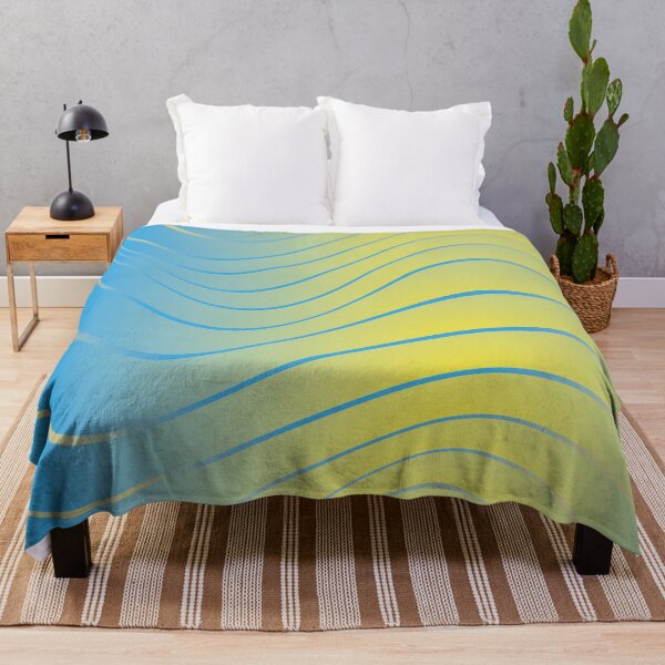 Item preview, Blue and Yellow Color Dinamic Pattern as Waves  designed and sold by digoarpi.