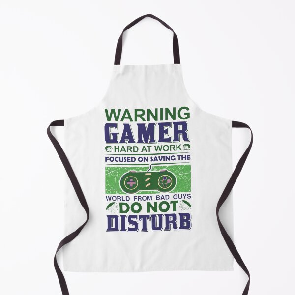 Item preview, Warning Gamer - Hard at Work - Do not disturb - Focus on saving the world designed and sold by Mande Arts.