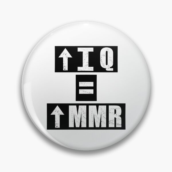 Item preview, High IQ = High MMR - White designed and sold by BusyMonkeys.