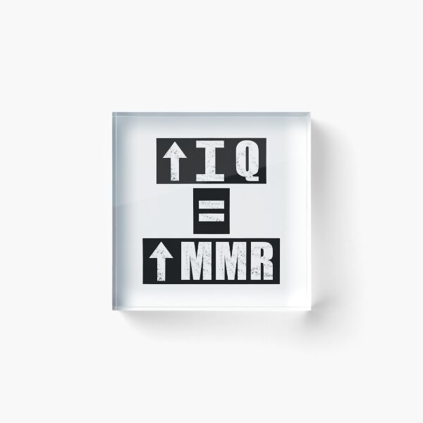 Item preview, High IQ = High MMR - White designed and sold by BusyMonkeys.