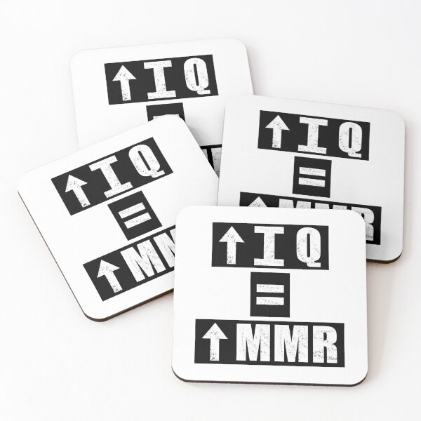 Item preview, High IQ = High MMR - White designed and sold by BusyMonkeys.