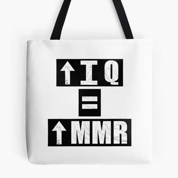 Item preview, High IQ = High MMR - White designed and sold by BusyMonkeys.