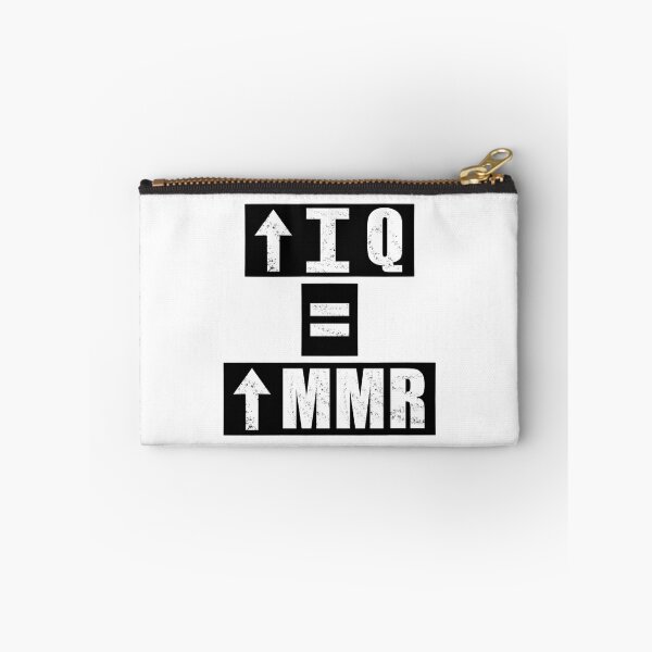 Item preview, High IQ = High MMR - White designed and sold by BusyMonkeys.