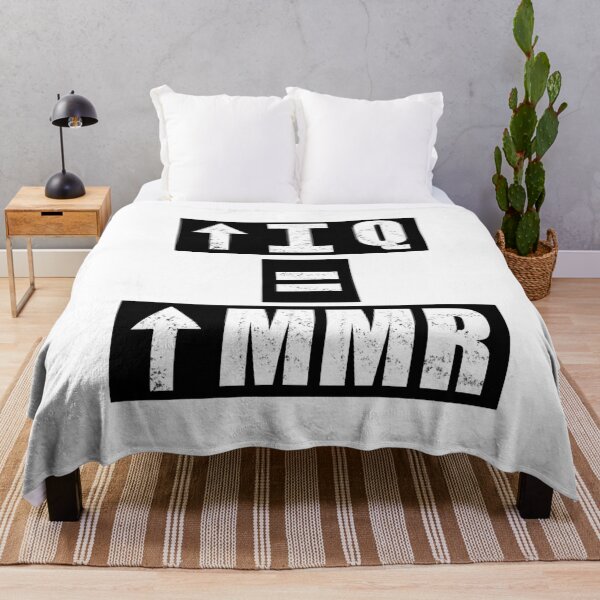 Item preview, High IQ = High MMR - White designed and sold by BusyMonkeys.
