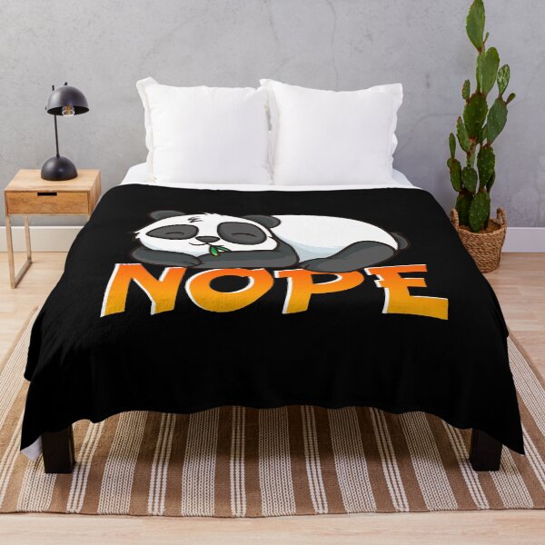 Item preview, Funny Nope Not Today Cute Sleeping Panda Pun designed and sold by perfectpresents.