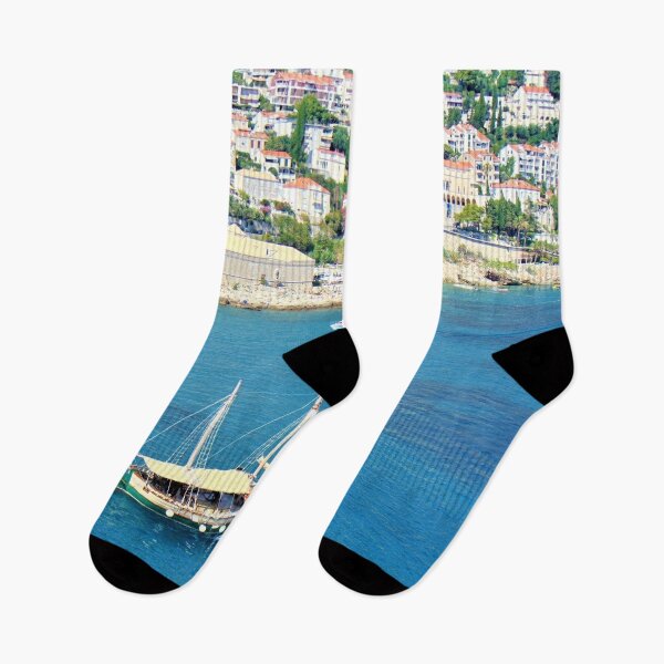 Item preview, View From Dubrovnik Harbour Croatia designed and sold by flyingracoon.