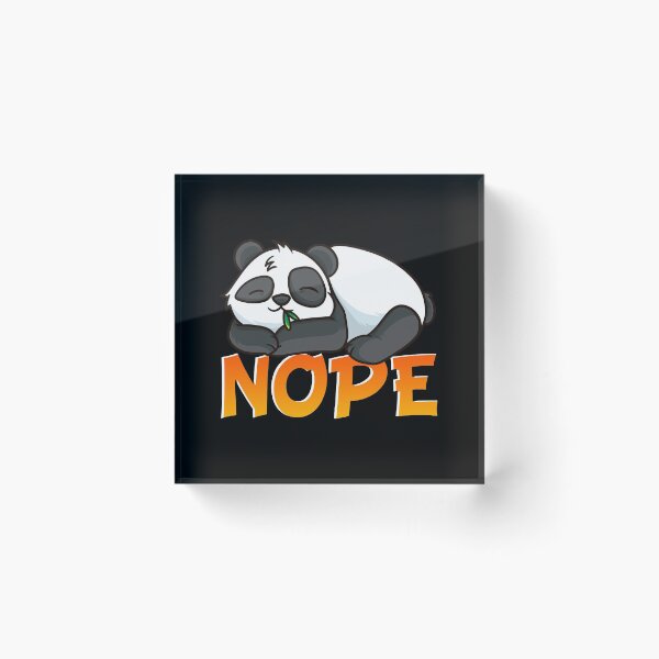 Item preview, Funny Nope Not Today Cute Sleeping Panda Pun designed and sold by perfectpresents.