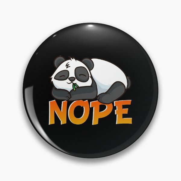 Item preview, Funny Nope Not Today Cute Sleeping Panda Pun designed and sold by perfectpresents.