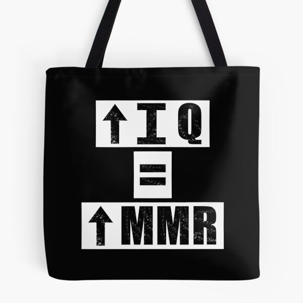 Item preview, High IQ = High MMR - Black designed and sold by BusyMonkeys.