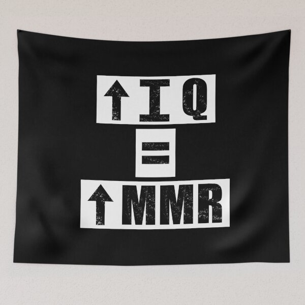 Item preview, High IQ = High MMR - Black designed and sold by BusyMonkeys.
