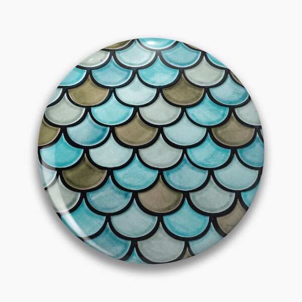 Item preview, Blue Fish Scale Tiles designed and sold by Studio MaC.