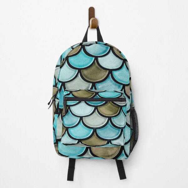Item preview, Blue Fish Scale Tiles designed and sold by Studio MaC.