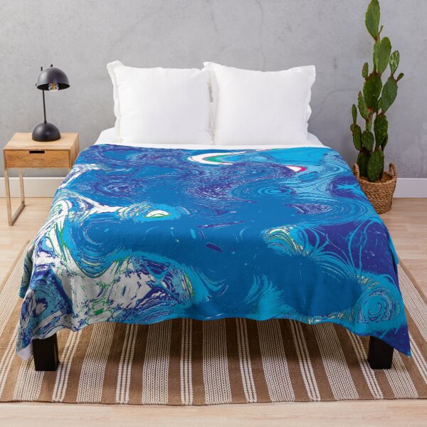Item preview, abstract in blues designed and sold by rclsivcreative.